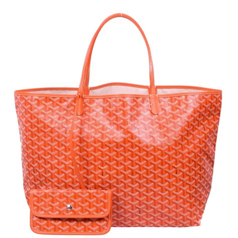 goyard tote orange